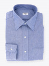 Chemise Chambray Uni Bleu