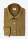 Chemise Coton / Lin Uni Beige