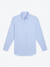 Chemise Oxford Uni Bleu