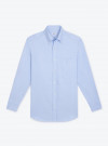 Chemise Oxford Uni Bleu