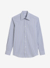 Chemise Popeline Rayé Bleu