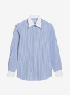 Chemise Popeline Rayé Bleu