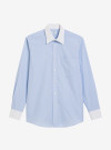 Chemise Popeline Rayé Bleu