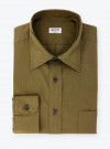 Chemise Dobby Uni Vert
