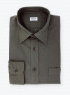 Chemise Dobby Uni Vert
