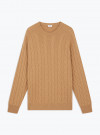 Pull Col Rond Camel