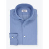 Chemise Denim Uni Bleu
