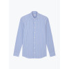 Chemise Seersucker Rayé Bleu