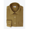 Chemise Coton / Lin Uni Beige