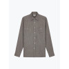 Chemise Pied de Poule Beige Marron