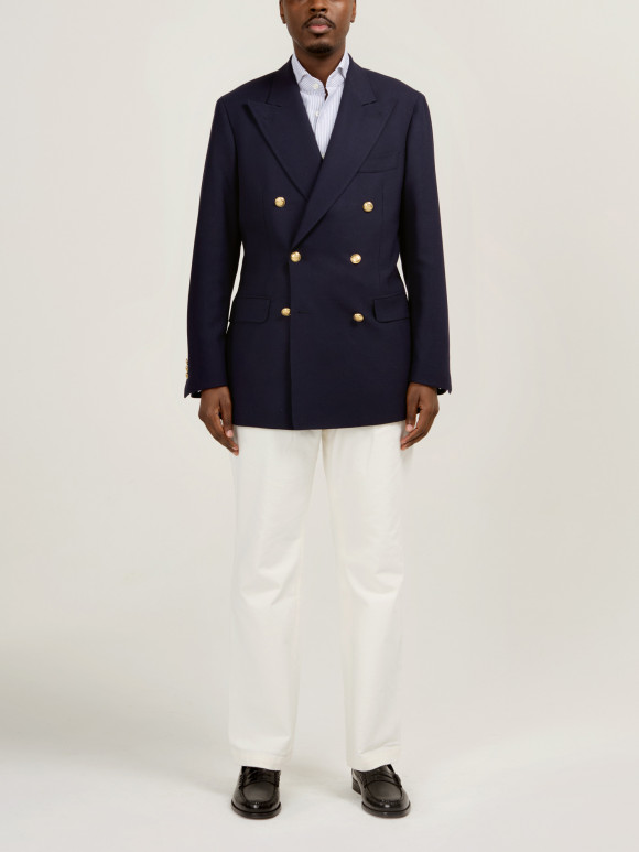 Blazer Croisé Marine Fresco