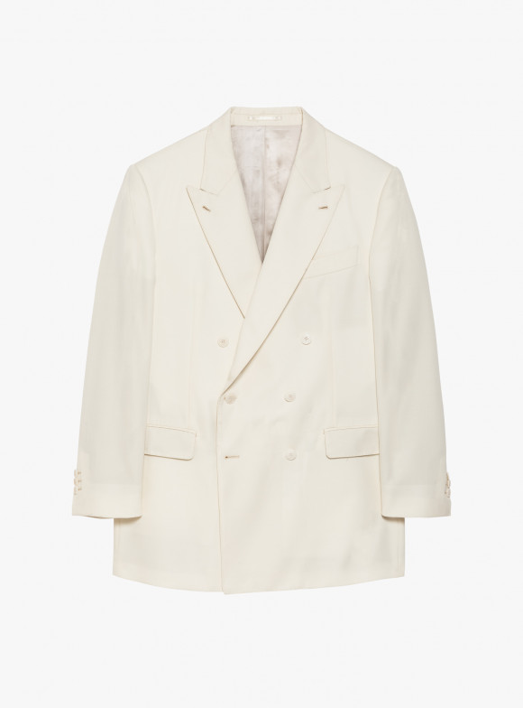 Costume Croisé Twill Écru