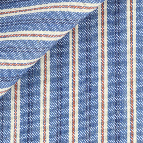 Denim Rayé Bleu Rouge