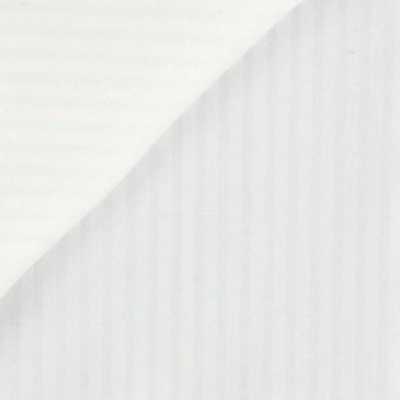 Seersucker Rayé Blanc