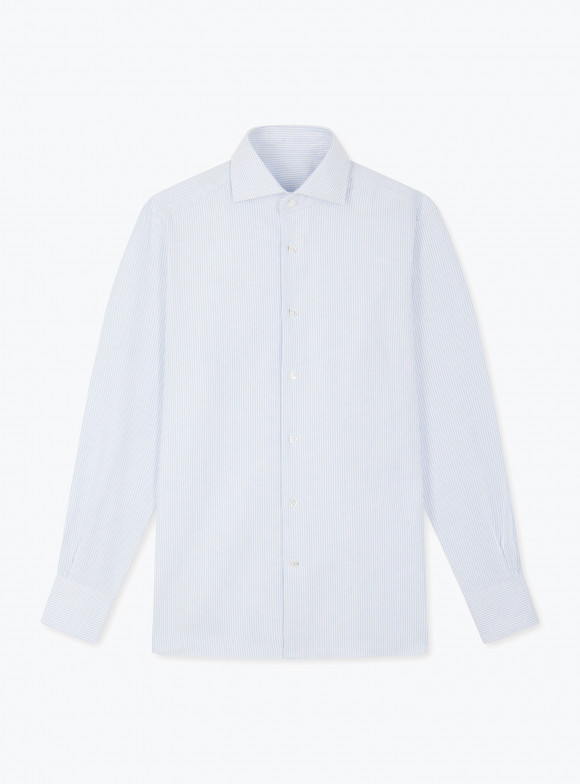 Chemise Oxford Rayé Bleu