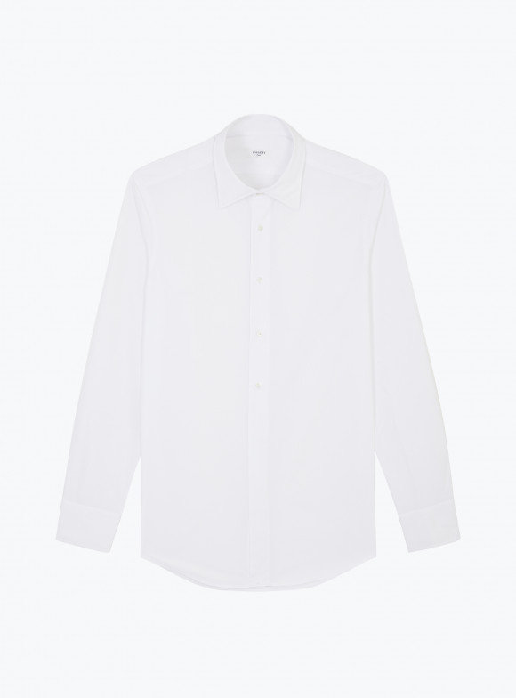 Chemise Popeline Blanche (Stud Buttons)