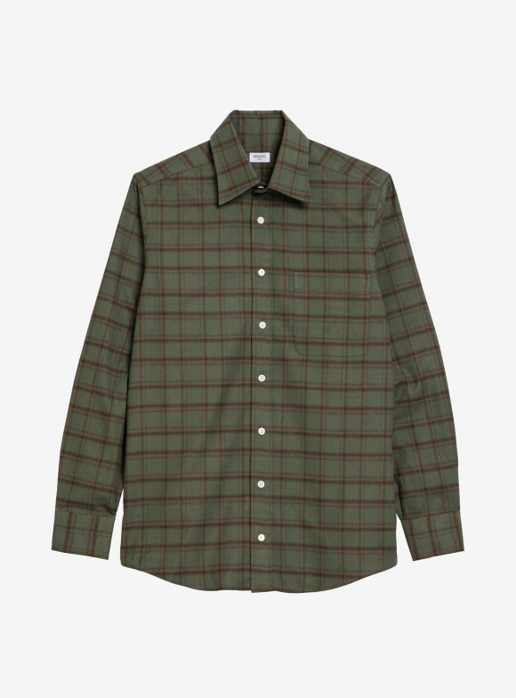 Chemise Flanelle Carreaux Vert