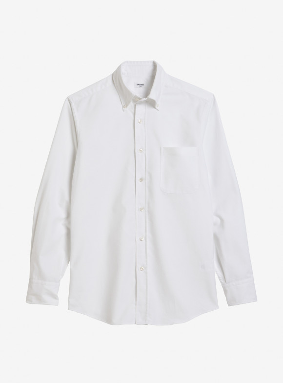 Chemise Flanelle Uni Blanc