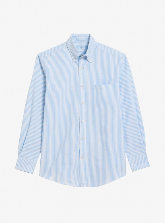 Chemise Oxford Rayé Bleu