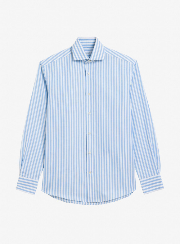 Chemise Oxford Rayé Bleu