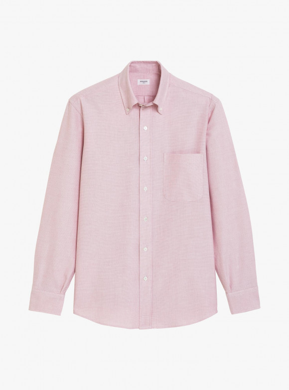 Chemise Oxford Uni Rouge