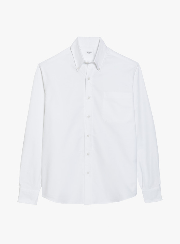 Chemise Oxford Uni Blanc