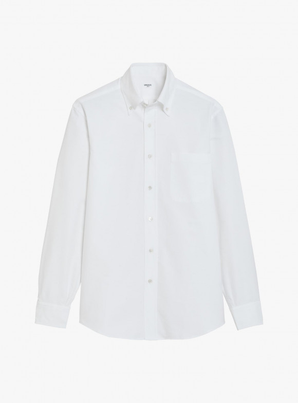 Chemise Oxford Uni Blanc