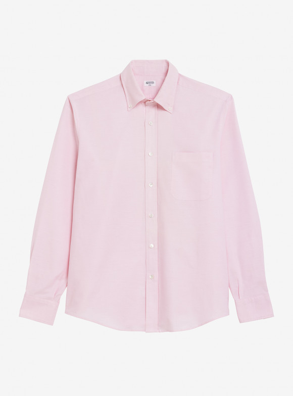 Chemise Oxford Uni Rose