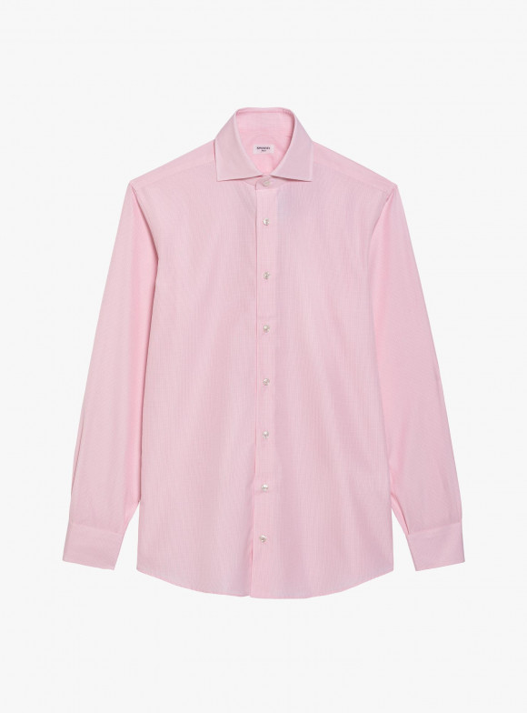 Chemise Popeline Carreaux Rose
