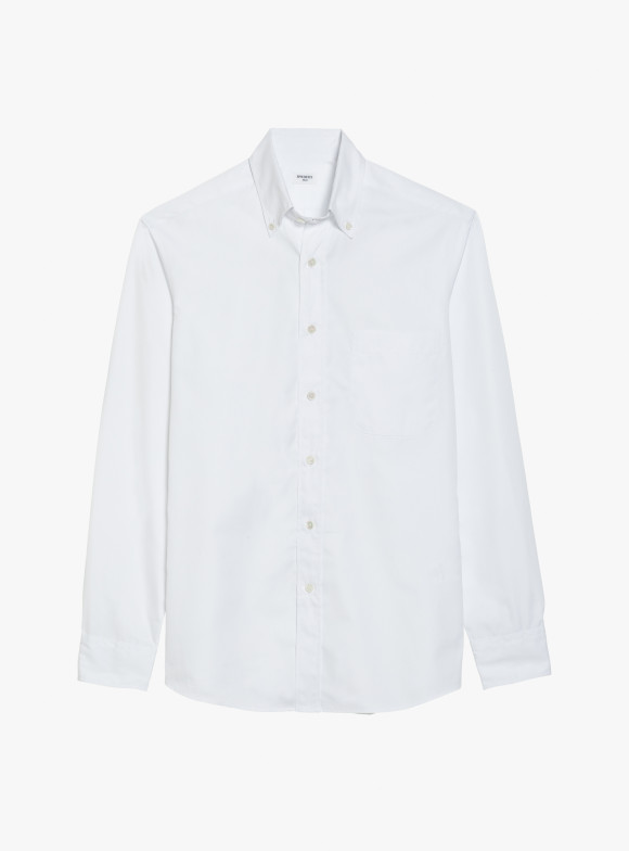 Chemise Popeline Uni Blanc