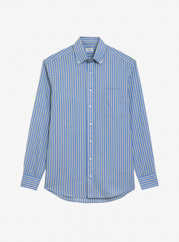 Chemise Zéphir Rayé Jaune Bleu