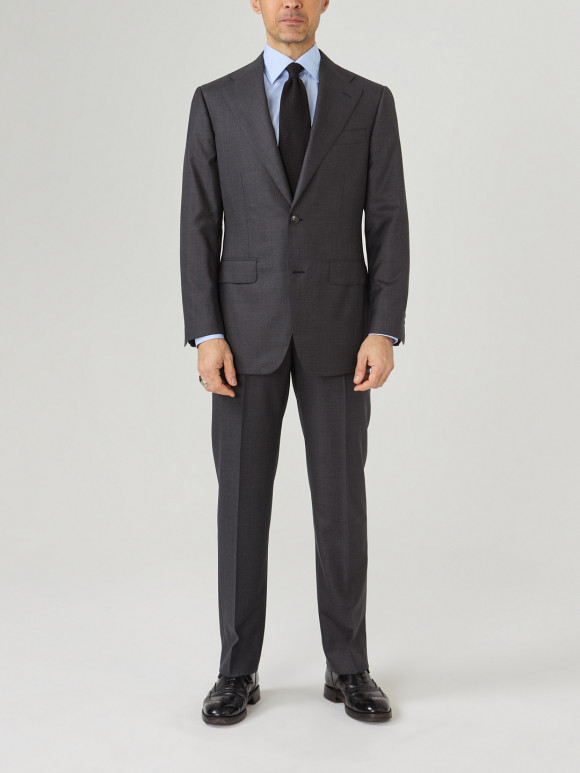 Costume Gris 100% entoilé Super 150