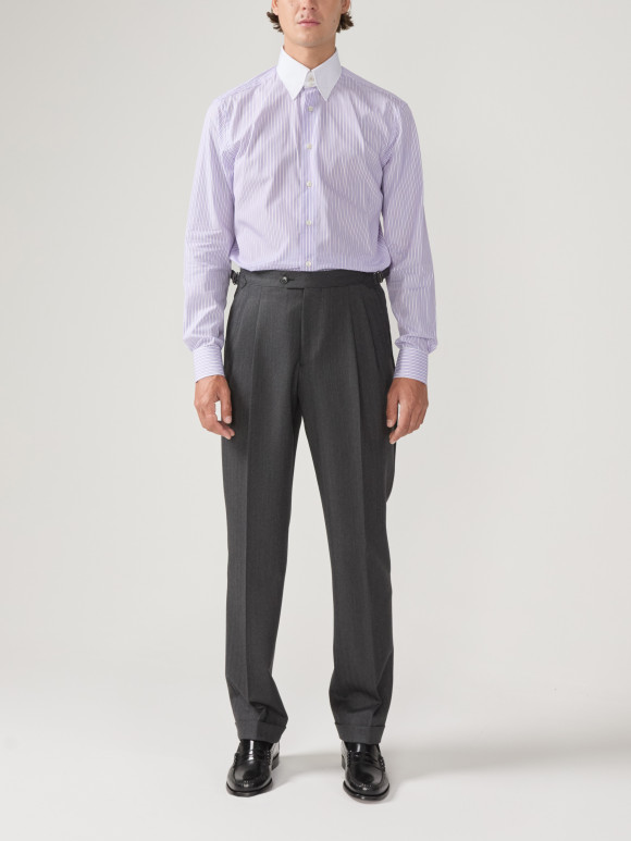 Pantalon Chevron Gris