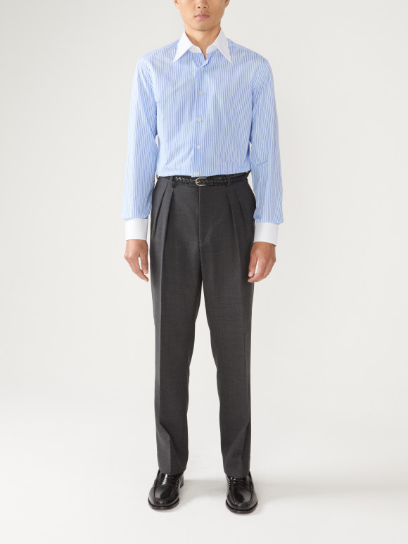 Pantalon en Laine Traveller Gris