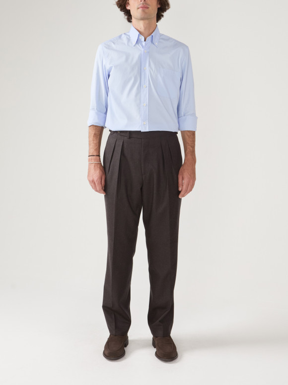 Pantalon Flanelle Marron