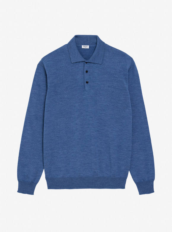 Polo Merinos Bleu Clair
