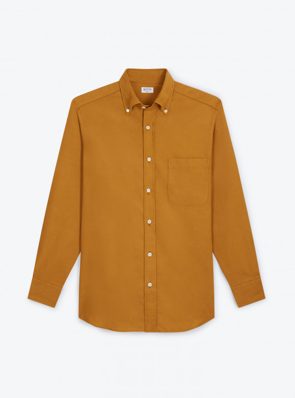 Chemise Velours Uni Gold