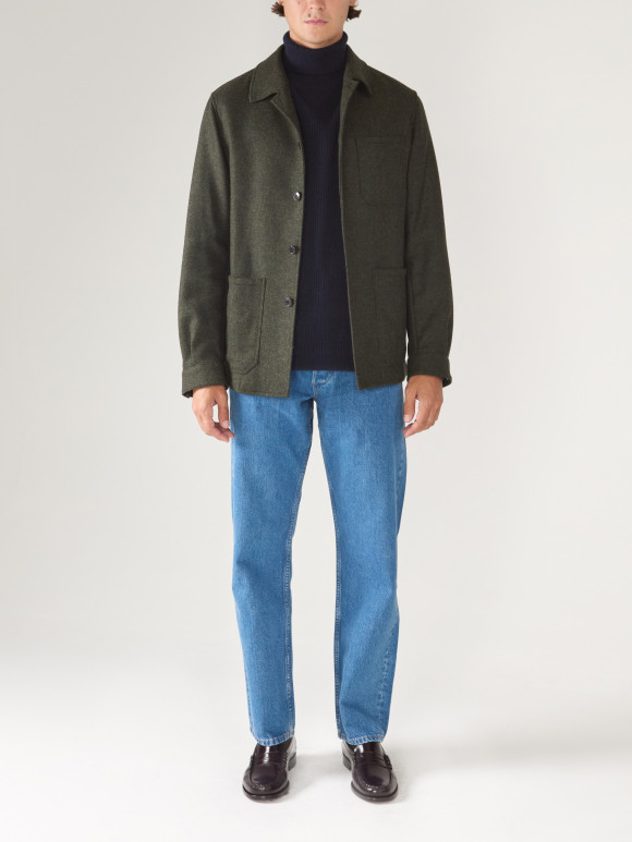 Veste de Travail Tweed Vert