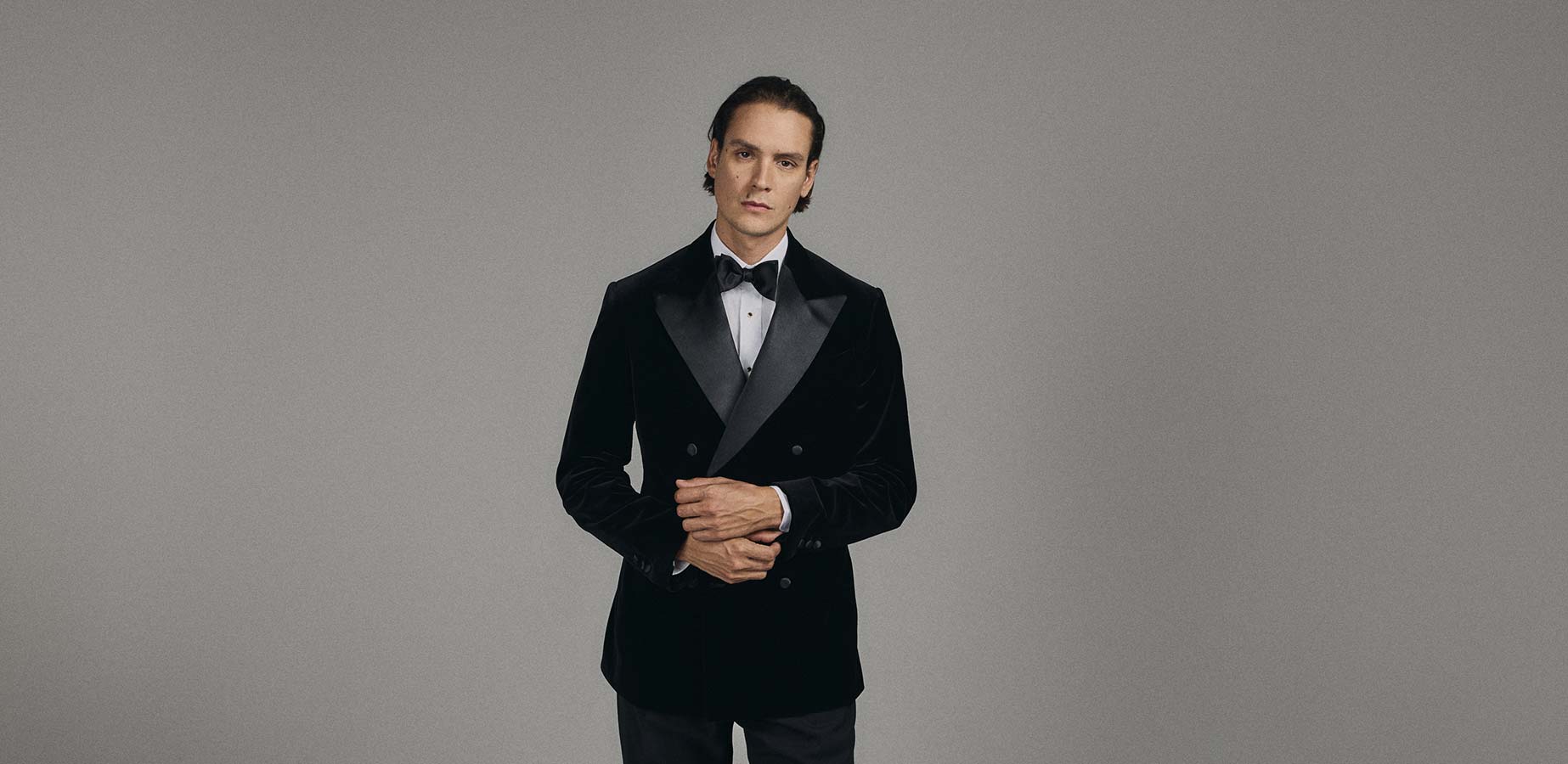 Le Veste Smoking Croisé Velours