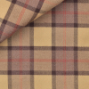 Twill Carreaux Marron Bordeaux