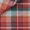 Twill Carreaux Orange Bordeaux