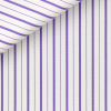 Popeline Rayé Violet