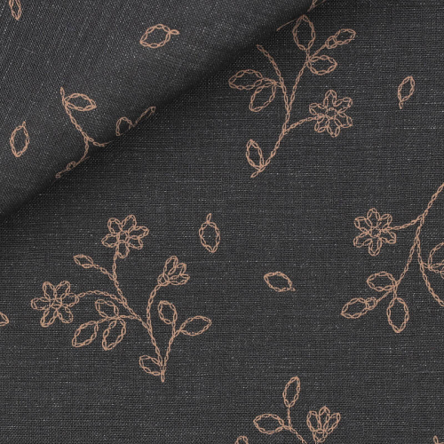 Lin Motif Beige Marron