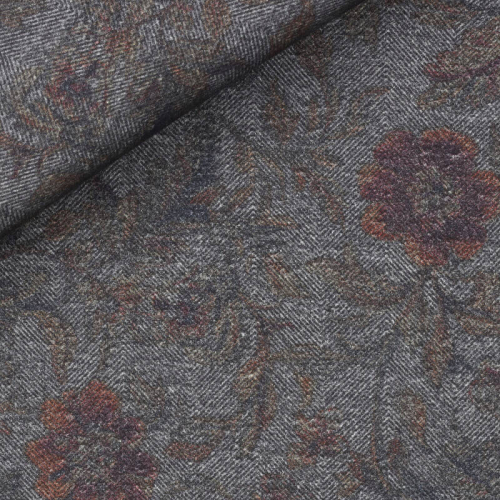 Twill Motif Gris Marron