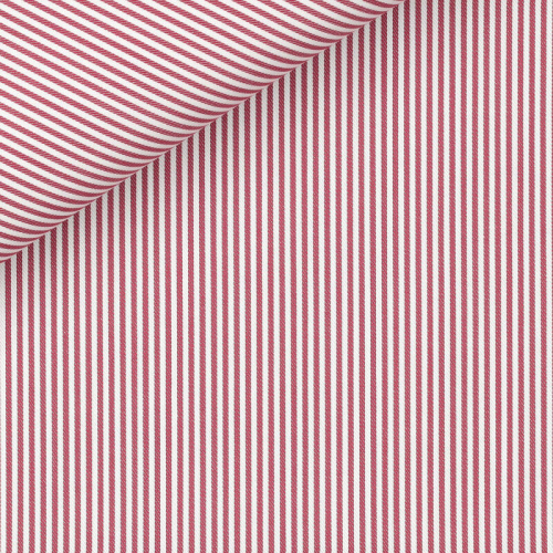 Twill Rayé Bordeaux