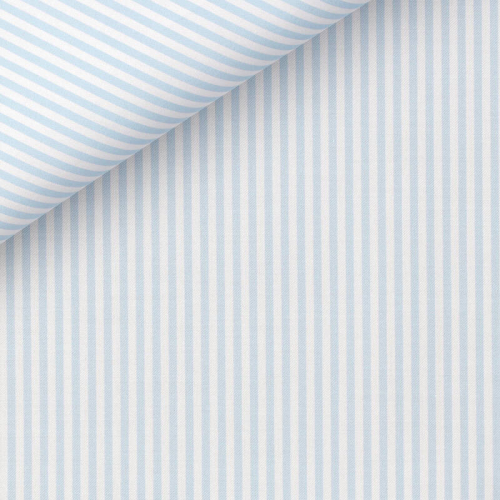 Twill Rayé Bleu