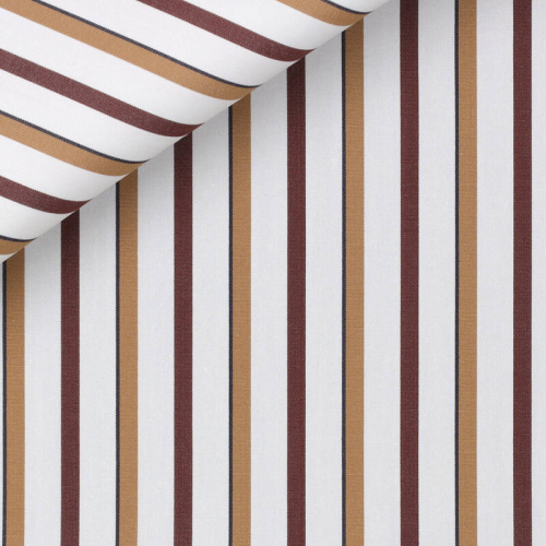 Popeline Carreaux Marron