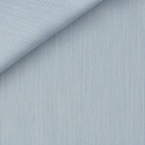 Twill Rayé Bleu