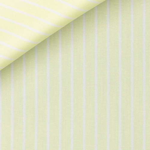 Popeline Rayé Jaune