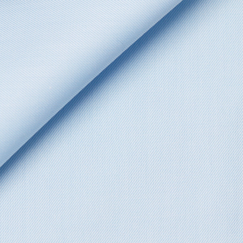 Twill Uni Bleu (Repassage facile)